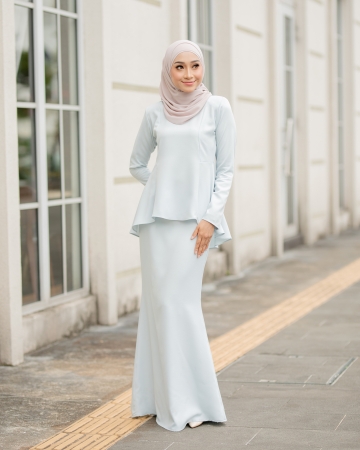 Irene Peplum - Baby Blue